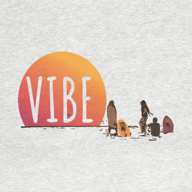 Vibe! Surfers on the Beach by Breathing_Room